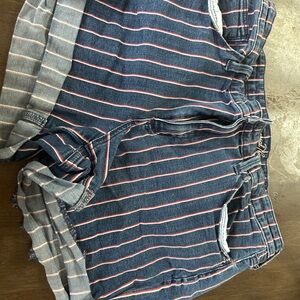Universal Thread Blue and Red Striped Shorts